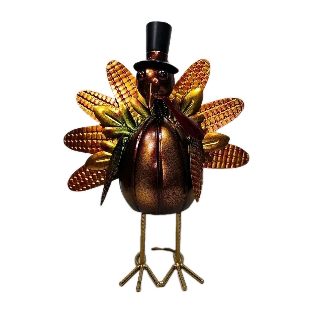 Turkey Medal Statue - Thanksgiving Decor – Rustic Farmhouse Decor - Bobbing Head